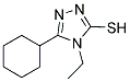 5-CYCLOHEXYL-4-ETHYL-4H-[1,2,4]TRIAZOLE-3-THIOL Struktur