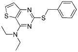 2-(BENZYLSULFANYL)-N,N-DIETHYLTHIENO[3,2-D]PYRIMIDIN-4-AMINE Struktur