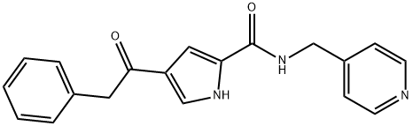 4-(2-PHENYLACETYL)-N-(4-PYRIDINYLMETHYL)-1H-PYRROLE-2-CARBOXAMIDE Struktur