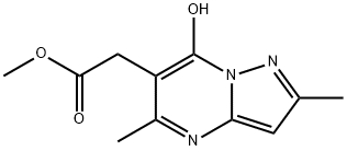 METHYL 2-(7-HYDROXY-2,5-DIMETHYLPYRAZOLO[1,5-A]PYRIMIDIN-6-YL)ACETATE Struktur