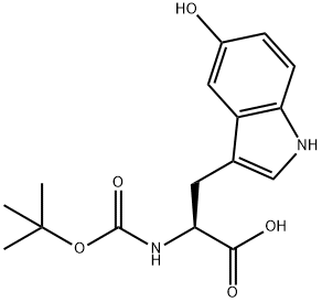 BOC-5-HYDROXY-DL-TRYPTOPHAN Struktur