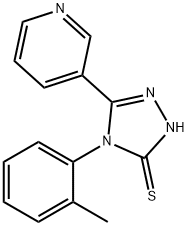 4-(2-METHYLPHENYL)-5-PYRIDIN-3-YL-4H-1,2,4-TRIAZOLE-3-THIOL Struktur