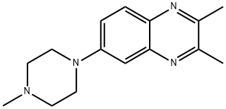 2,3-DIMETHYL-6-(4-METHYLPIPERAZINO)QUINOXALINE Struktur