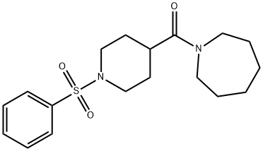 1-AZEPANYL[1-(PHENYLSULFONYL)-4-PIPERIDINYL]METHANONE Struktur