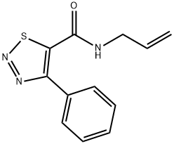 N-ALLYL-4-PHENYL-1,2,3-THIADIAZOLE-5-CARBOXAMIDE Struktur