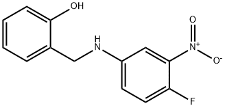 2-[(4-FLUORO-3-NITROANILINO)METHYL]BENZENOL Struktur