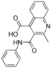 3-(ANILINOCARBONYL)-2-METHYLQUINOLINE-4-CARBOXYLIC ACID Struktur