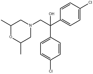 1,1-BIS(4-CHLOROPHENYL)-2-(2,6-DIMETHYLMORPHOLINO)-1-ETHANOL Struktur