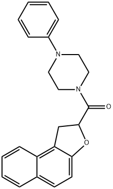 1,2-DIHYDRONAPHTHO[2,1-B]FURAN-2-YL(4-PHENYLPIPERAZINO)METHANONE Struktur