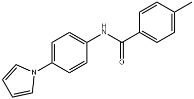 4-METHYL-N-[4-(1H-PYRROL-1-YL)PHENYL]BENZENECARBOXAMIDE Struktur