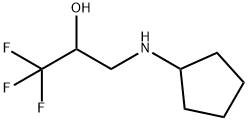 3-(CYCLOPENTYLAMINO)-1,1,1-TRIFLUORO-2-PROPANOL Struktur