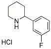 2-(3-FLUOROPHENYL) PIPERIDINE HYDROCHLORIDE Struktur