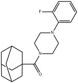 ADAMANTANYL 4-(2-FLUOROPHENYL)PIPERAZINYL KETONE Struktur