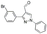 3-(3-BROMO-PHENYL)-1-PHENYL-1H-PYRAZOLE-4-CARBALDEHYDE Struktur