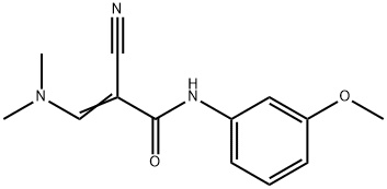 (E)-2-CYANO-3-(DIMETHYLAMINO)-N-(3-METHOXYPHENYL)-2-PROPENAMIDE