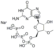 3'-O-METHYLGUANOSINE 5'-TRIPHOSPHATE, SODIUM Struktur