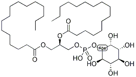 1,2-DIPALMITOYL-SN-GLYCERO-3-PHOSPHO-(1-D-MYO-INOSITOL) AMMONIUM SALT Struktur