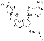 3'-AZIDO-2',3'-DIDEOXYADENOSINE-5'-TRIPHOSPHATE LITHIUM SALT Struktur