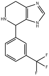 4-[3-(TRIFLUOROMETHYL)PHENYL]-4,5,6,7-TETRAHYDRO-3H-IMIDAZO[4,5-C]PYRIDINE Struktur