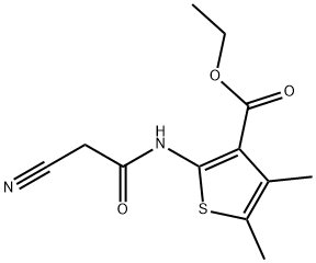 ETHYL 2-[(CYANOACETYL)AMINO]-4,5-DIMETHYLTHIOPHENE-3-CARBOXYLATE Struktur