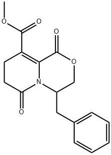 METHYL 4-BENZYL-1,6-DIOXO-1,3,4,6,7,8-HEXAHYDROPYRIDO[2,1-C][1,4]OXAZINE-9-CARBOXYLATE Struktur