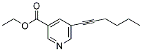 ETHYL 5-HEX-1-YNYLNICOTINATE Struktur