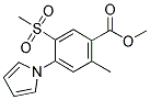 METHYL-2-METHYL-5-METHYLSULFONYL-4-(1-PYRROLYL)BENZOATE Struktur