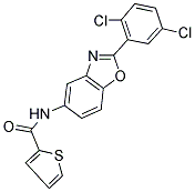 N-[2-(2,5-DICHLOROPHENYL)-1,3-BENZOXAZOL-5-YL]THIOPHENE-2-CARBOXAMIDE Struktur