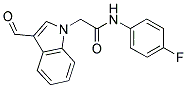 N-(4-FLUORO-PHENYL)-2-(3-FORMYL-INDOL-1-YL)-ACETAMIDE Struktur