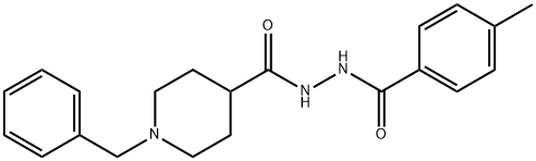 N'-[(1-BENZYL-4-PIPERIDINYL)CARBONYL]-4-METHYLBENZENECARBOHYDRAZIDE Struktur