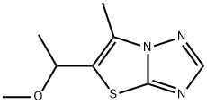 5-(1-METHOXYETHYL)-6-METHYL[1,3]THIAZOLO[3,2-B][1,2,4]TRIAZOLE Struktur