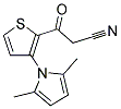 3-[3-(2,5-DIMETHYL-1H-PYRROL-1-YL)-2-THIENYL]-3-OXOPROPANENITRILE Struktur