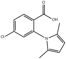 4-CHLORO-2-(2,5-DIMETHYL-PYRROL-1-YL)-BENZOIC ACID Struktur