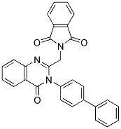 2-((3-(BIPHENYL-4-YL)-4-OXO-3,4-DIHYDROQUINAZOLIN-2-YL)METHYL)ISOINDOLINE-1,3-DIONE Struktur