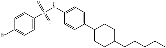 4-BROMO-N-[4-(4-PENTYLCYCLOHEXYL)PHENYL]BENZENESULFONAMIDE Struktur