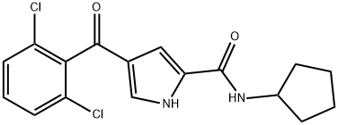 N-CYCLOPENTYL-4-(2,6-DICHLOROBENZOYL)-1H-PYRROLE-2-CARBOXAMIDE Struktur