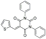 1,3-DIPHENYL-5-(2-THIENYLMETHYLENE)-1,3-DIAZAPERHYDROINE-2,4,6-TRIONE Struktur