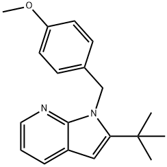 2-(TERT-BUTYL)-1-(4-METHOXYBENZYL)-1H-PYRROLO[2,3-B]PYRIDINE Struktur