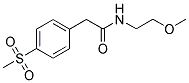 N-(2-METHOXYETHYL)-4-(METHYLSULPHONYL)PHENYLACETAMIDE Struktur