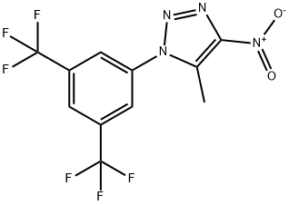 1-[3,5-BIS(TRIFLUOROMETHYL)PHENYL]-5-METHYL-4-NITRO-1H-1,2,3-TRIAZOLE Struktur