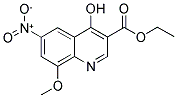 ETHYL 4-HYDROXY-8-METHOXY-6-NITROQUINOLINE-3-CARBOXYLATE Struktur