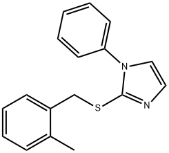 2-METHYLBENZYL 1-PHENYL-1H-IMIDAZOL-2-YL SULFIDE Struktur