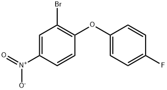 2-BROMO-1-(4-FLUOROPHENOXY)-4-NITROBENZENE Struktur