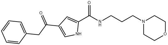 N-(3-MORPHOLINOPROPYL)-4-(2-PHENYLACETYL)-1H-PYRROLE-2-CARBOXAMIDE Struktur