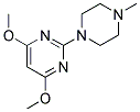 4,6-DIMETHOXY-2-[4-METHYLPIPERAZIN-1-YL]PYRIMIDINE Struktur