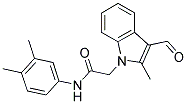 N-(3,4-DIMETHYLPHENYL)-2-(3-FORMYL-2-METHYL-1H-INDOL-1-YL)ACETAMIDE Struktur