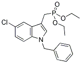 DIETHYL[(5-CHLORO-1-BENZYL-INDOL-3-YL)METHYL] PHOSPHONATE Struktur