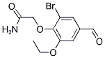 2-(2-BROMO-6-ETHOXY-4-FORMYLPHENOXY)ACETAMIDE Struktur