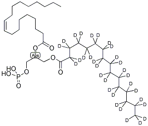 1-PALMITOYL(D31)-2-OLEOYL-SN-GLYCERO-3-PHOSPHATE Struktur