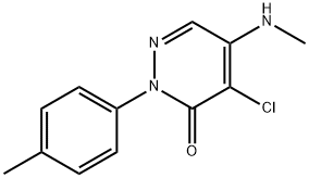 4-CHLORO-5-(METHYLAMINO)-2-(4-METHYLPHENYL)-3(2H)-PYRIDAZINONE Struktur